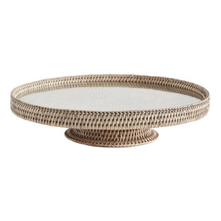 Burma Rattan Serving Stand For Sale