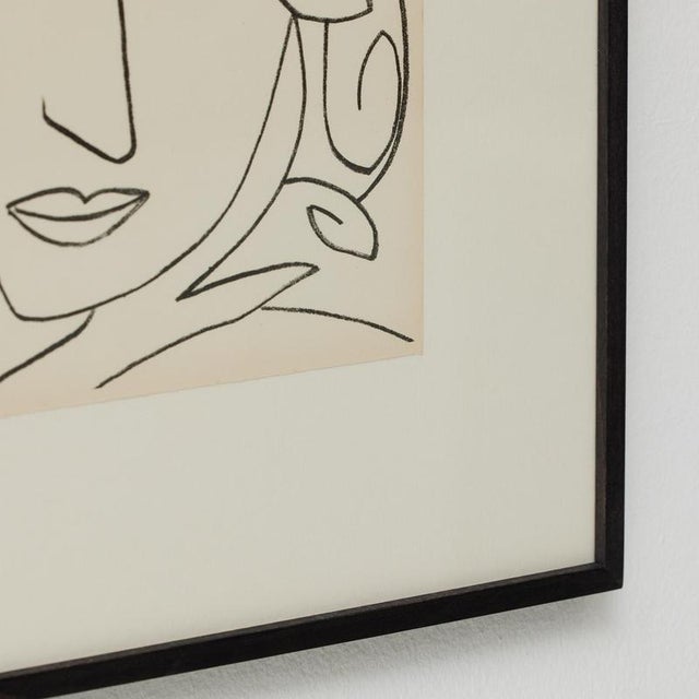 Françoise Gilot, Portrait of a Woman, 1951, Lithograph, Framed For Sale - Image 6 of 16