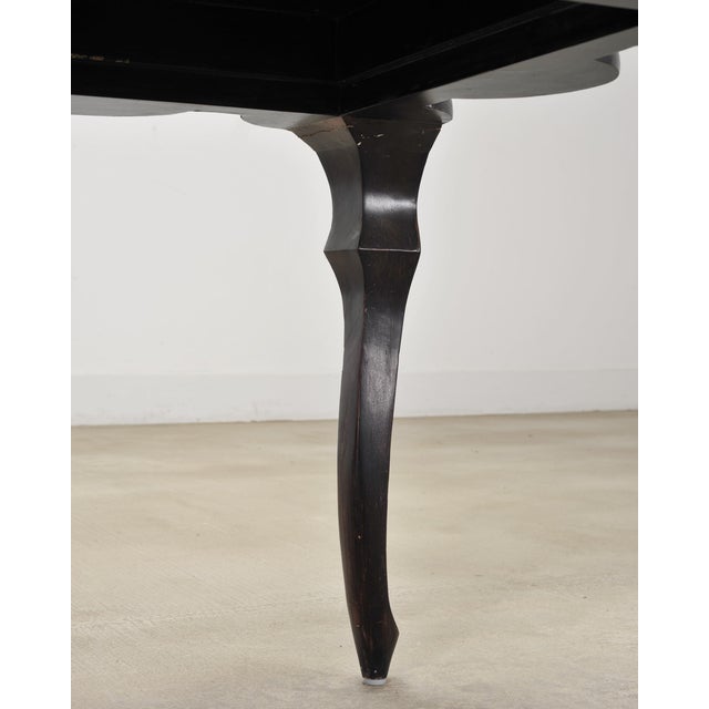 Rose Tarlow Style Chinoiserie Scalloped Lacquer Coffee Table For Sale - Image 14 of 18