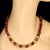 2020s Garnet With Goldy Accents Necklace For Sale - Image 5 of 6