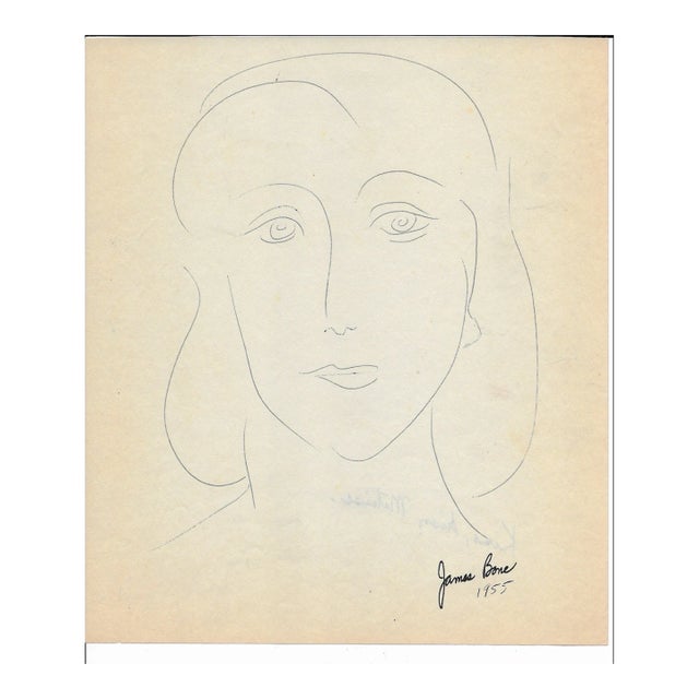 1955 Kiss Kiss Matisse Portrait by James Bone For Sale