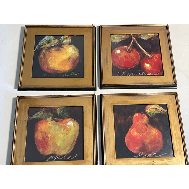 Set of 4 Vintage Chromolithographs in Gold Frames For Sale In Miami - Image 6 of 12