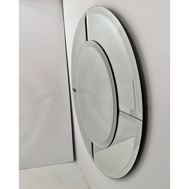 Karl Springer Karl Springer Saturn Mirror, 48", Usa C1980s For Sale - Image 4 of 8