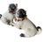 Early 20th Century Pair of Large English Porcelain Pug Dog Figures, Early 20th Century For Sale - Image 5 of 9