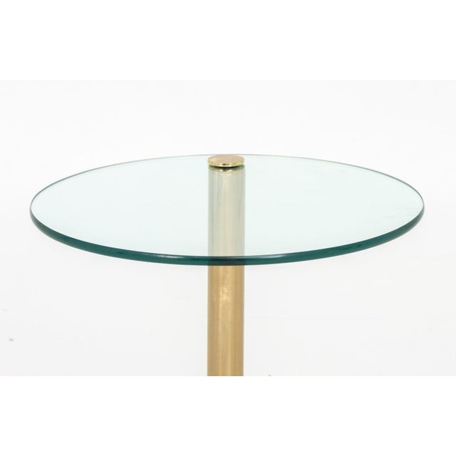 Modern Modern Circular Glass Top Brass Coffee Table For Sale - Image 3 of 7