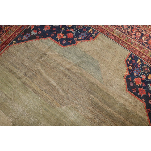 Antique Persian Mahal Rug - 10'8" x 14'10" For Sale - Image 12 of 12