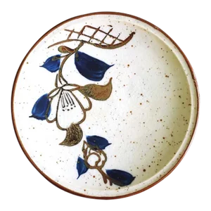 1970s Vintage Stoneware Appetizer Plates