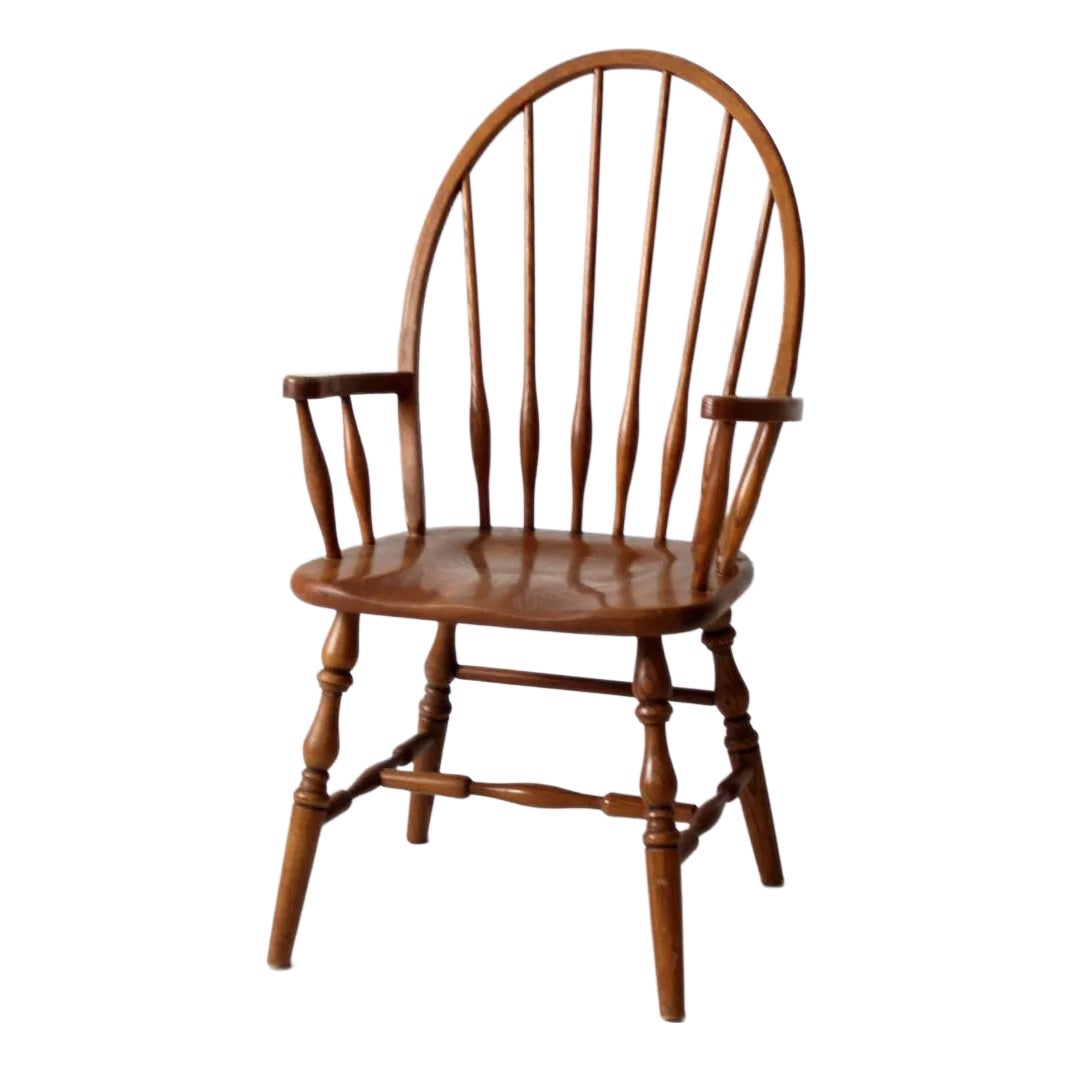 家具 Vintage Windsor chair Antique Windsor Arm Chair With Rush