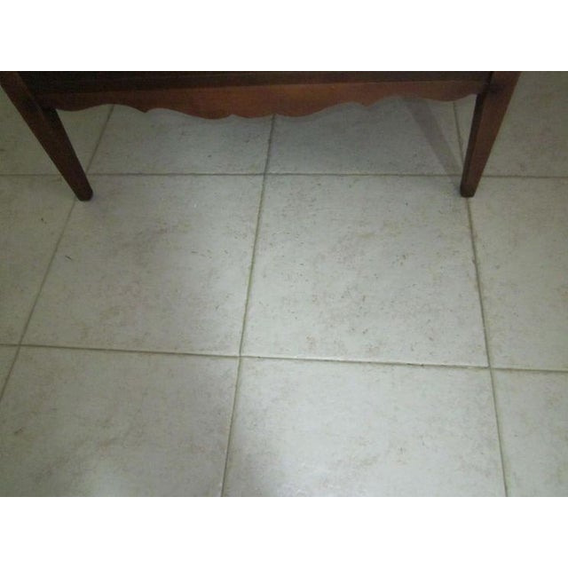 1960s Vintage British Colonial Style Wood Chest 4 Drawer Dark Tone For Sale - Image 4 of 12