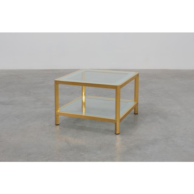 Mid‑Century Square Coffee Table from Fedam, Belgium, 1980s For Sale - Image 11 of 11