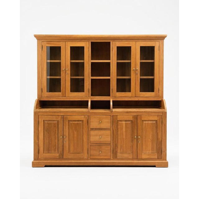 Brown Large Kitchen Display Cabinet For Sale - Image 8 of 8