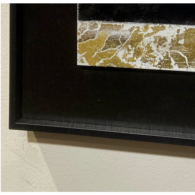 "Black Moon" Contemporary Abstract Painting, Framed For Sale - Image 9 of 11