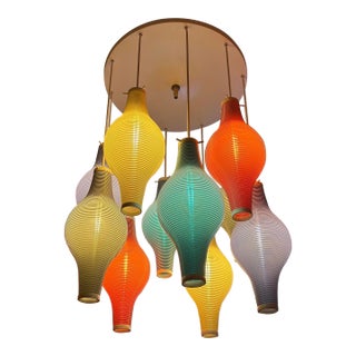 1960s Rotaflex Chandelier by Tasha Heifetz For Sale