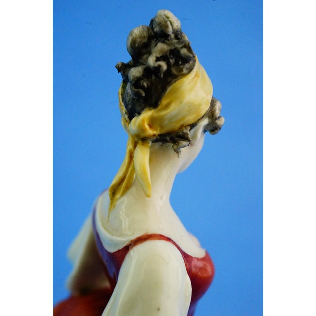 20th Century Porcelain Figurine by Giuseppe Cappè in the style of Capodimonte, Italy For Sale - Image 16 of 18