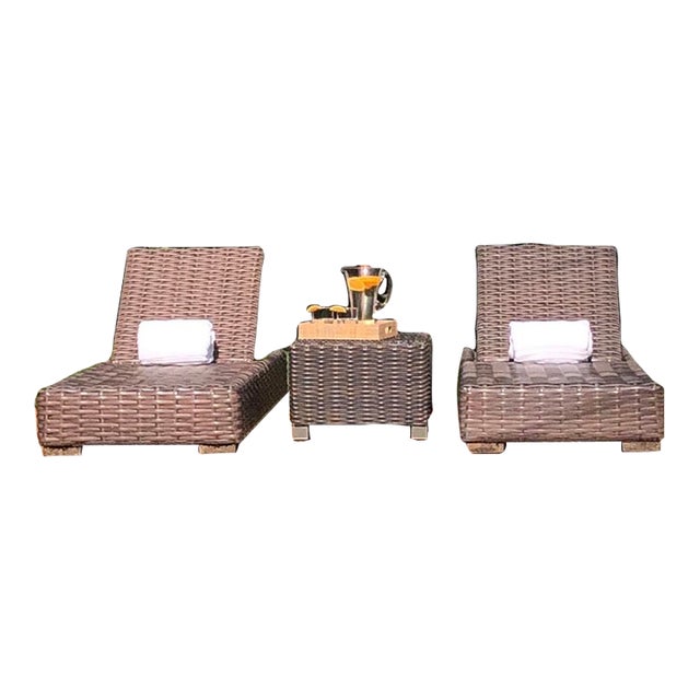 Restoration Hardware Chaise Lounge (Pair) For Sale