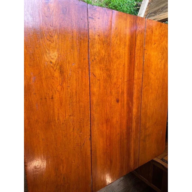 Wood Federal Style Solid Cherry Drop-Leaf Table 19th Century For Sale - Image 7 of 12