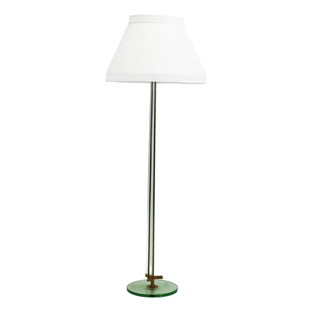 Large Glass Stem Luminator Lamp by Pietro Chiesa for Fontana Arte, 1940s For Sale