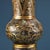 Bronze Gu Vase With Gold Inlay, Archaic Scroll & Script Motif, Chinoiserie Bronze Ritual Style Vessel For Sale - Image 4 of 10