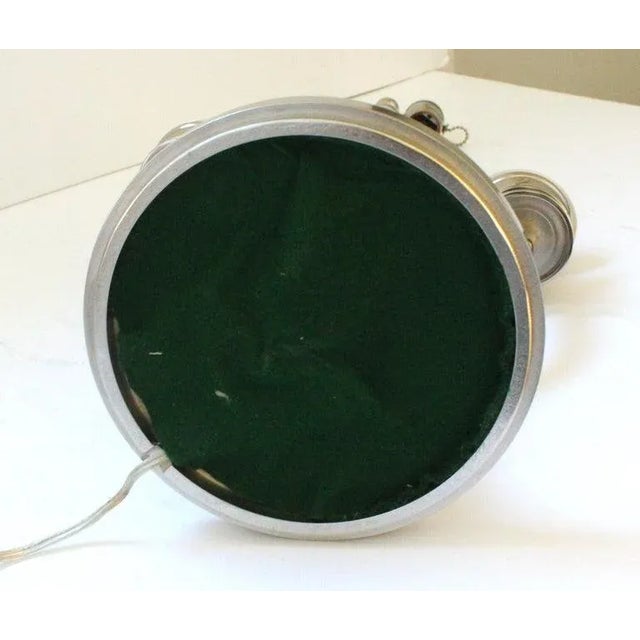 Karl Springer Attrib Table Lamp Nickel Plated Art Deco Revival For Sale In Miami - Image 6 of 13