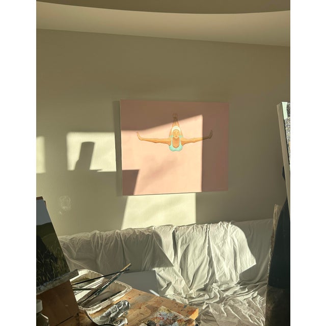 "Flamingo Sky", Modern Oil Painting by Jennifer Hohlfelder For Sale - Image 10 of 10