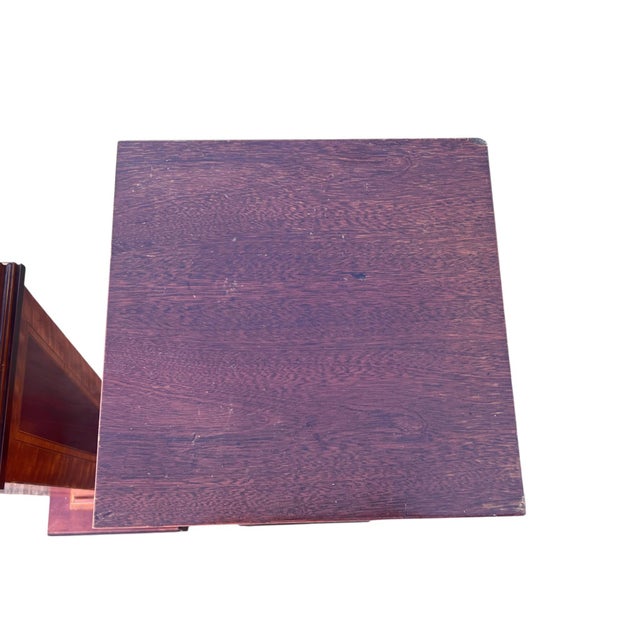 Late 20th Century Pair Mahogany Inlaid Pedestals For Sale - Image 13 of 15