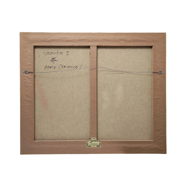 Sculptural Impasto: Set of 3 Abstract Figurative Paintings by Max Roumieu For Sale - Image 18 of 18