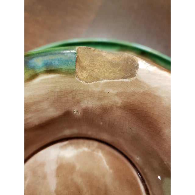 Antique Majolica Compote Dish For Sale In Houston - Image 6 of 9