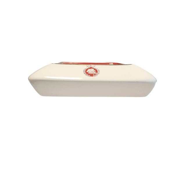 Mid-Century Modern Rare 1950s Senior Service Tipped Cigarettes Pub Ashtray Catchall For Sale - Image 3 of 5