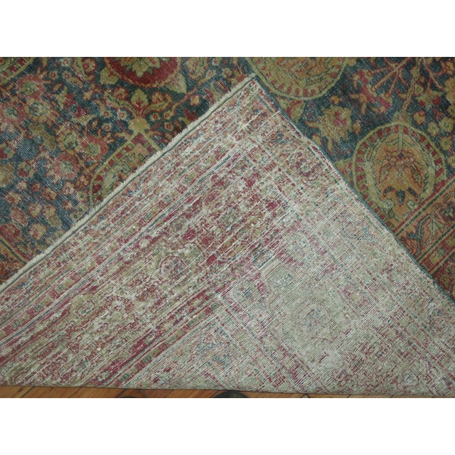 Antique Tabriz Facial Figure Rug - 11'4" x 14'10" For Sale - Image 12 of 13