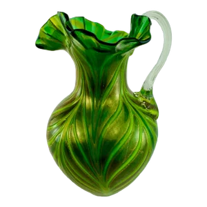 Vintage Italian Murano-Style Art Glass Pitcher
