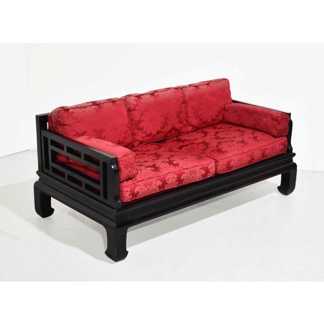 Mid-Century Chinoiserie Tomei Sofa by Raymond Sobota for Century Furniture For Sale - Image 9 of 11