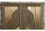 Mid-Century Modern Vintage Brass-Clad Hand-Carved Sliding Barn Door With Artisan Detailing 80x48 For Sale - Image 3 of 8