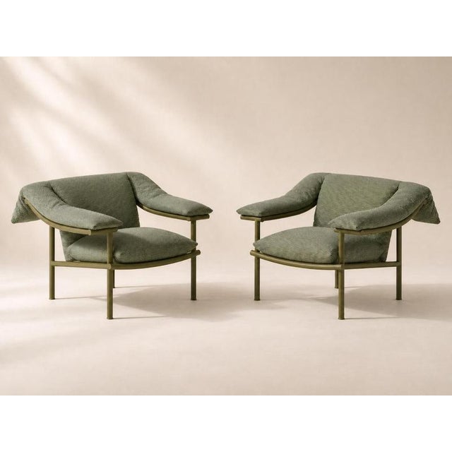 Green Vidalenta Outdoor Green Armchairs by Patricia Urquiola for Cassina, Set of 2 For Sale - Image 8 of 18