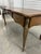 Karges Furniture Vintage Karges French Provincial Walnut Executive Writing Desk With Embossed Leather Top For Sale - Image 4 of 18