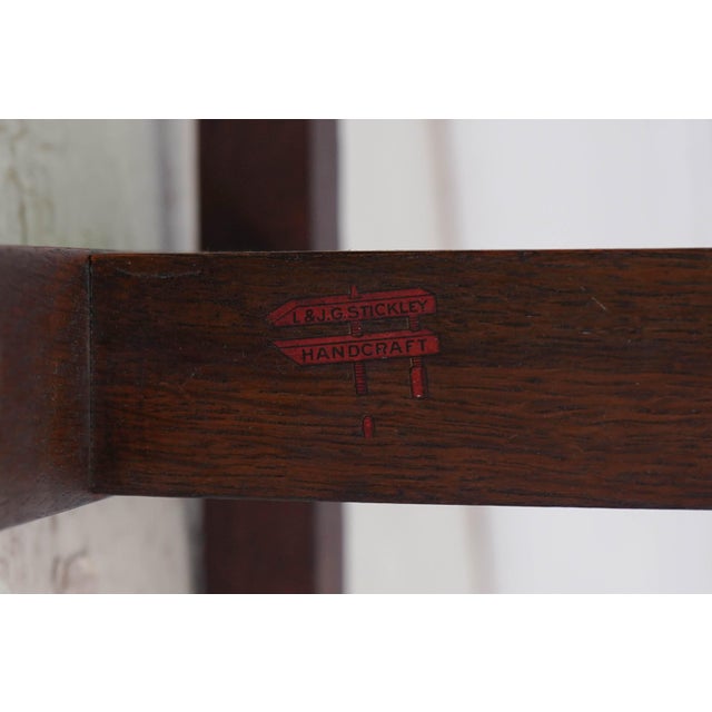 L&jg Stickley Mission Oak Spindle Back Armchair For Sale - Image 18 of 18