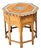 Vintage Inlaid Wood Octagonal Side Table For Sale
