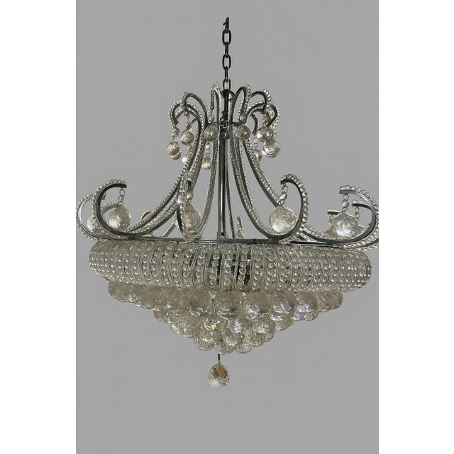 1970s Vintage Crystal Chandelier, 1970s For Sale - Image 5 of 7