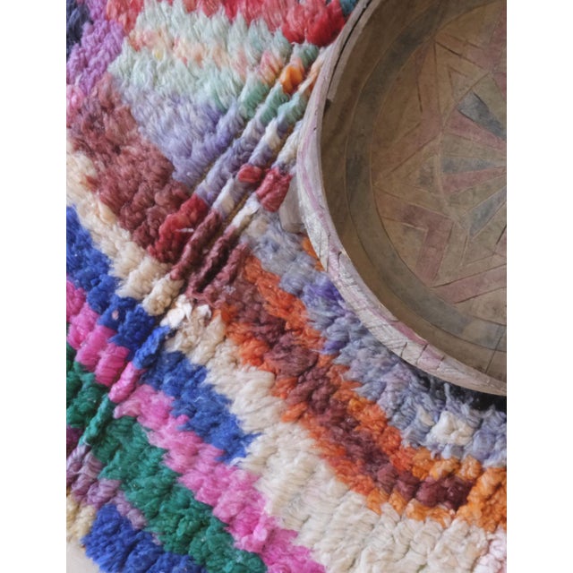 Small Boho Chic Moroccan Wool Rug - 5.2 X 3.1 Ft For Sale - Image 4 of 8