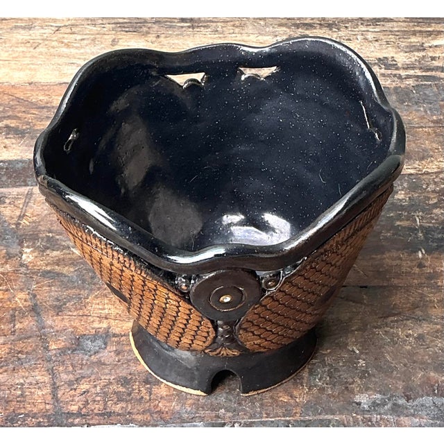 Vintage Original Studio Pottery Vase For Sale - Image 9 of 12