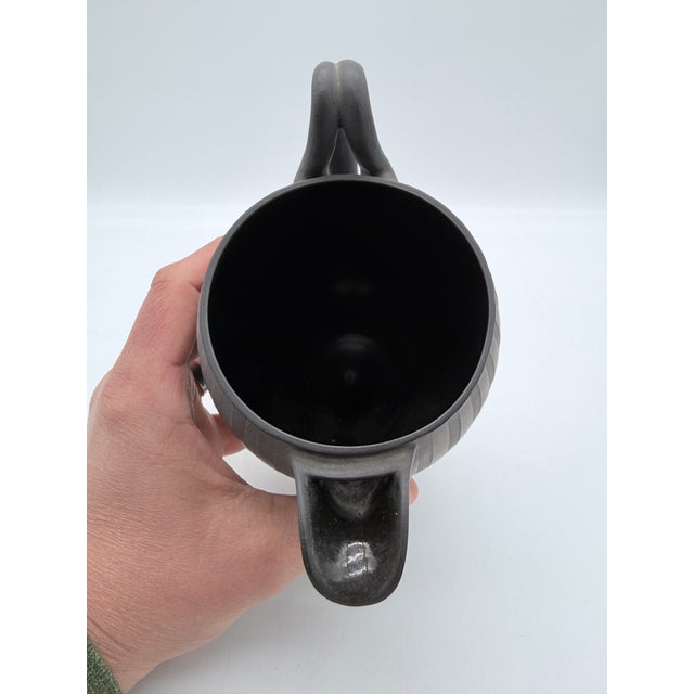Antique Wedgwood Black Basalt Neoclassical Creamer/Pitcher, 19th Century For Sale - Image 6 of 12