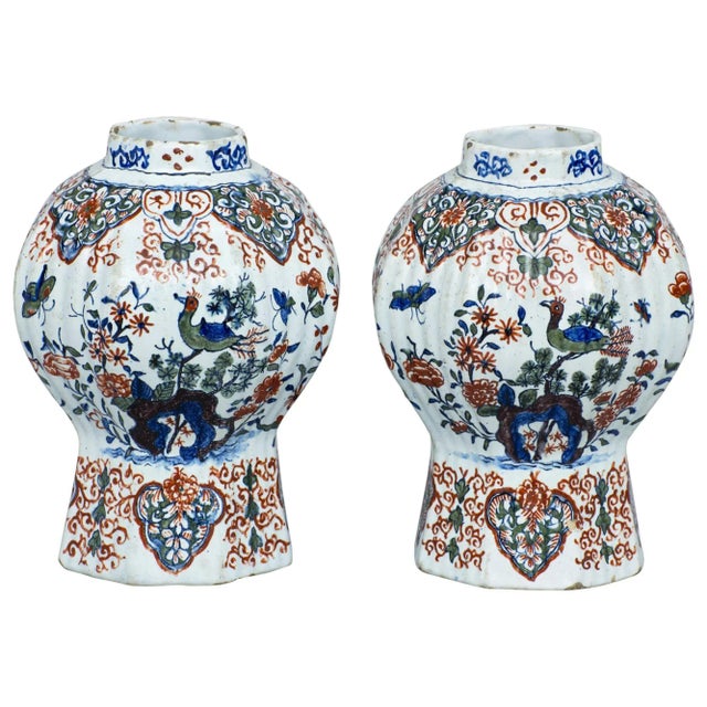Dutch Delft Vases, 17th Century - a Pair For Sale - Image 9 of 9