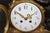 French Louis XV Style Figural Gilt Metal and Marble Clock Set For Sale - Image 10 of 15