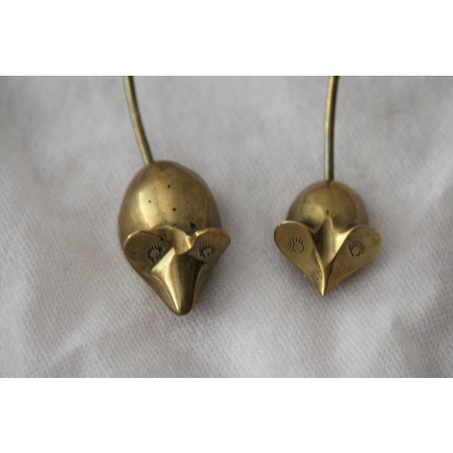 Gold Vintage Gold Mice Figurines, 1970s, Set of 2 For Sale - Image 8 of 15