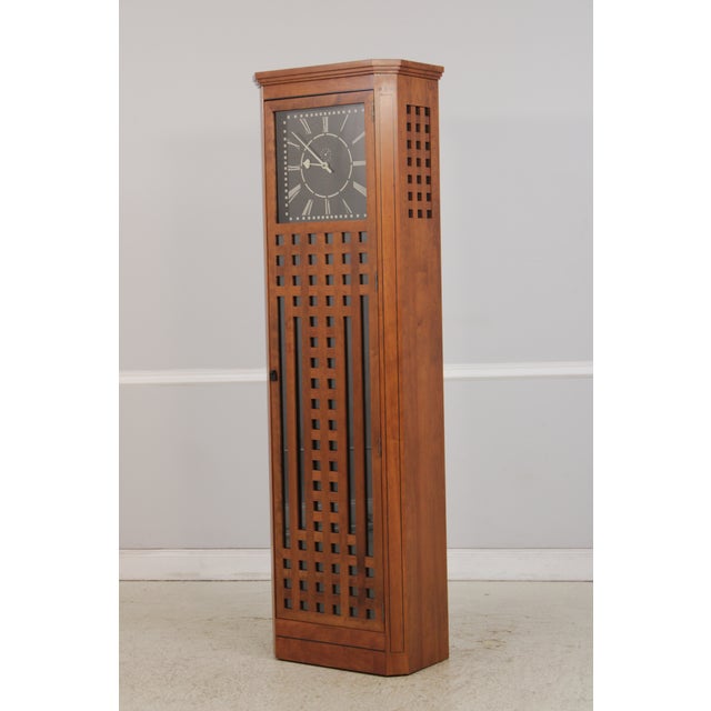 Arts & Crafts Stickley Cherry 21st Century Grandfather Clock For Sale - Image 3 of 18