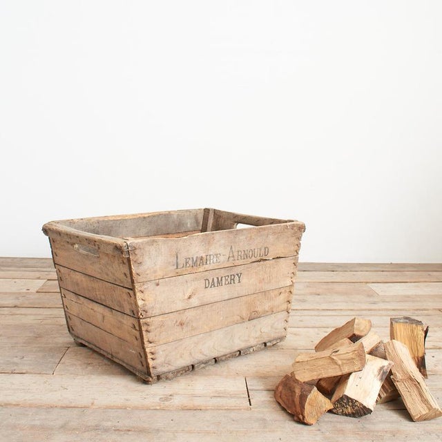 French Wooden Champagne Harvest Crate, 1950s For Sale - Image 9 of 9