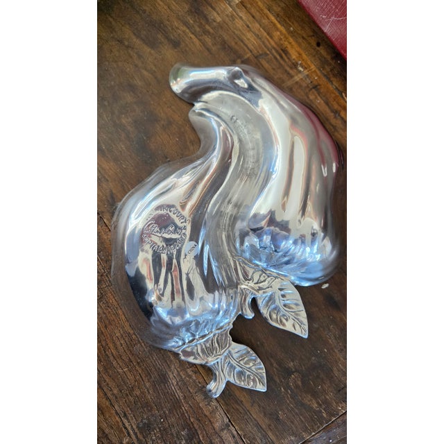 Arthur Court Double Pepper-Form Aluminum Divided Serving Dish, New in Box For Sale - Image 12 of 13