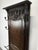 Carved Oak Entryway Coat Rack with Wrought Iron Hooks For Sale - Image 4 of 6