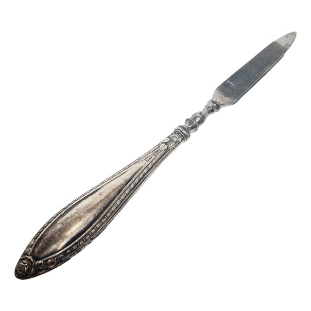 Art Nouveau Style Silver Nail File, France, 1900s For Sale