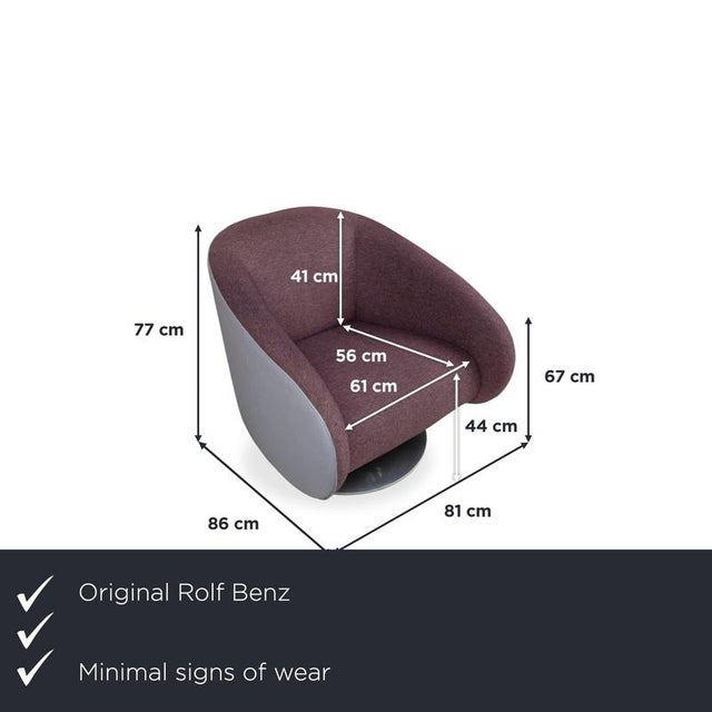 Here's a real design gem from Rolf Benz that will instantly add character to your room. The armchair impresses with its...