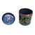 Antique Chinese Floral Cloisonne Enameled Lidded Tea Consister With Foo Dog For Sale - Image 9 of 15